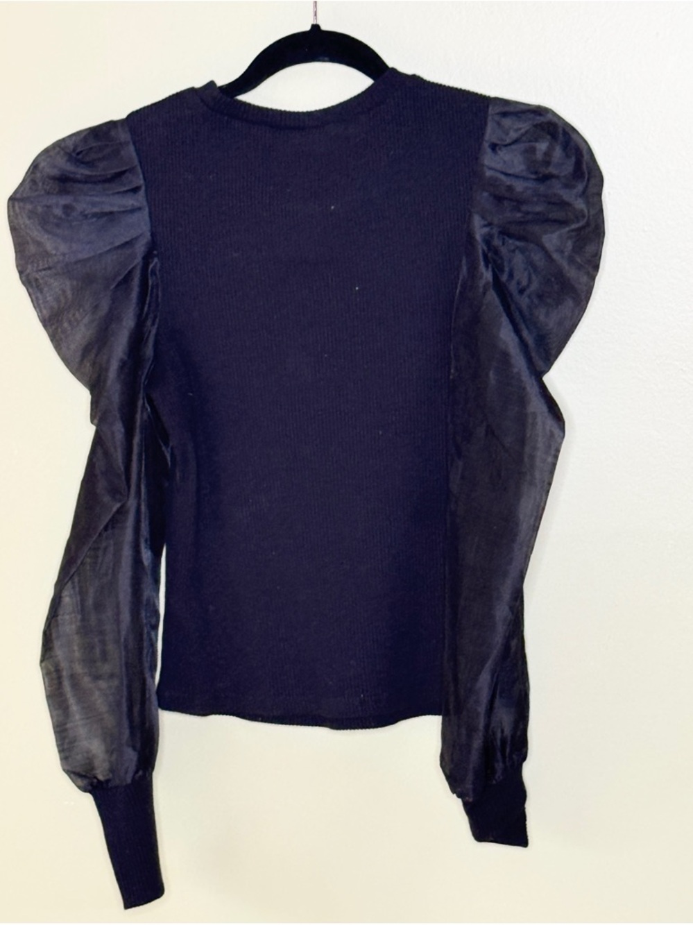 Women’s “DOLAN” Puff Sleeve Knit Top  Sz: XS